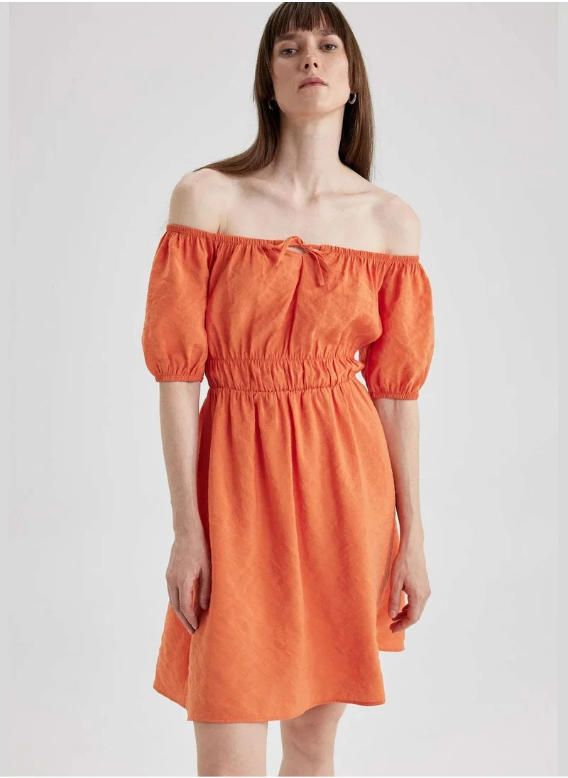 DeFacto Woman Short Sleeve Woven Dress