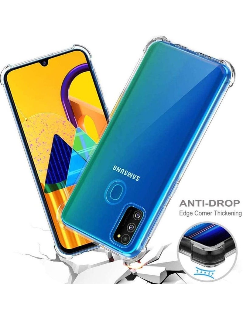 Raxoom Samsung Galaxy M30S Case Cover Protective Shock Absorption Bumper soft Transparent Case (Clear) - Image 4