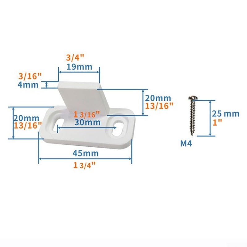 2 Pack White Adjustable Floor Guide For Sliding And Barn Doors Silent Stabilizer - Image 4
