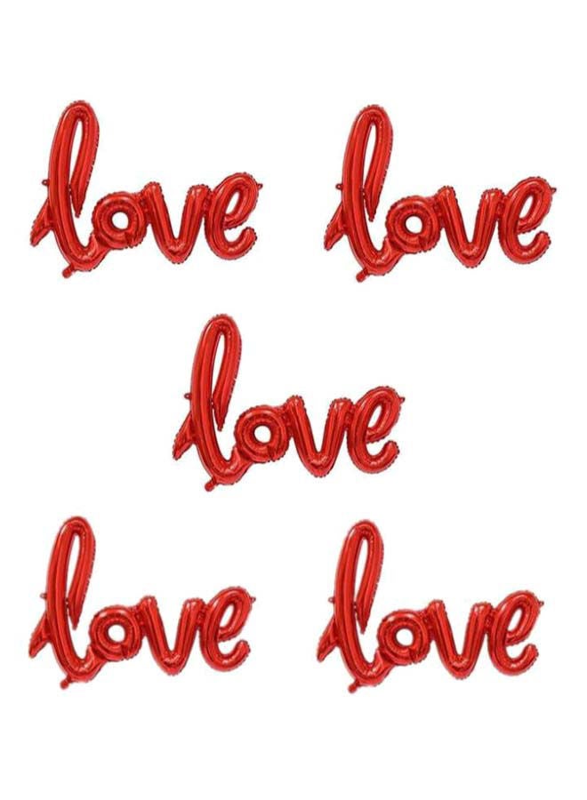 NIBEMINENT 5-Piece Love Letter Wedding Décor Foil Balloon Set 38 x 54centimeter - Image 1