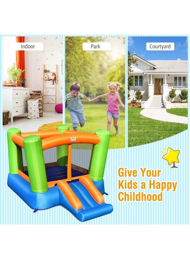 Goplus Artist Unknown Augester Inflatablebounce House, Backyard Bouncy Castle with Wide Slide, Large Jump Area, Accessories (Without Air Blower) - Image 4