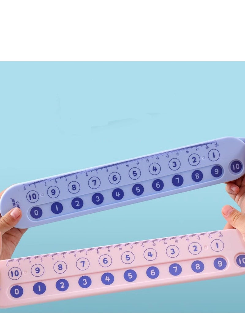 Generic Math Decomposition Master Ruler - 10  20 Addition/Subtraction Tool for 5-10Y Kids, GCC School-Approved Learning Aid  - Image 3