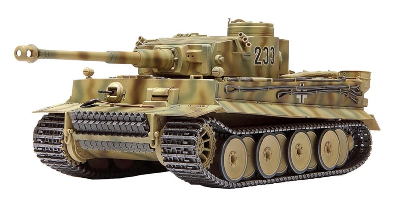 Tamiya 32603 1:48 SdKfz. 181 Tiger I Eastern Frü.Prod. Model Building, Plastic Kit, Crafts, Hobby, Gluing, Plastic Kit, Unpainted, Multi-Coloured - Image 1