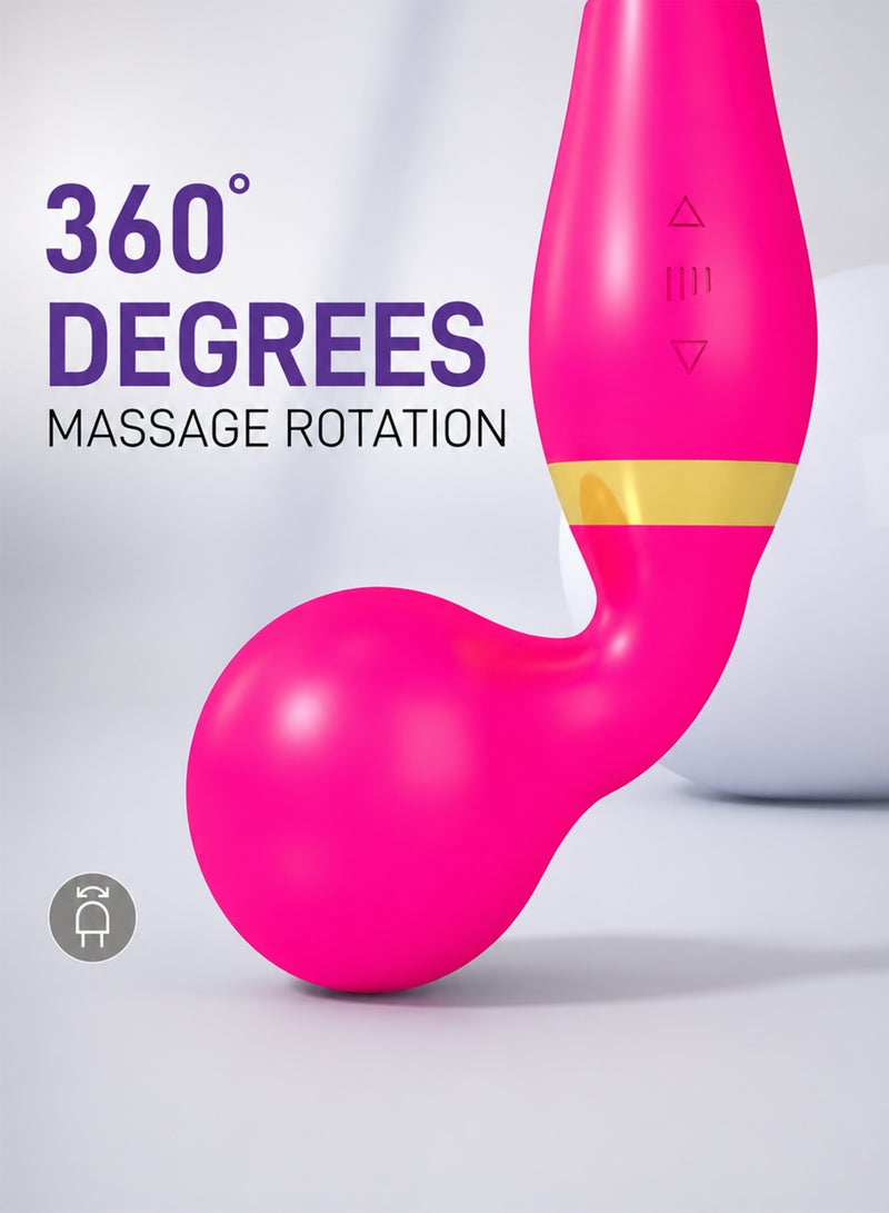 DBLEW Dual-End Electric Body Massage Wand – Portable Vibrating Massager for Neck, Back, and Legs - Image 5