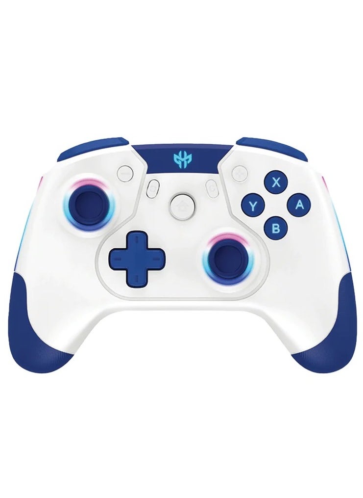 Generic - GXM Alpha E-Sport 4in1 Wireless Pro Controller, White For Nintendo Switch/Android/IOS/PC with RGB Light Bluetooth/Wireless/USB. - Image 1
