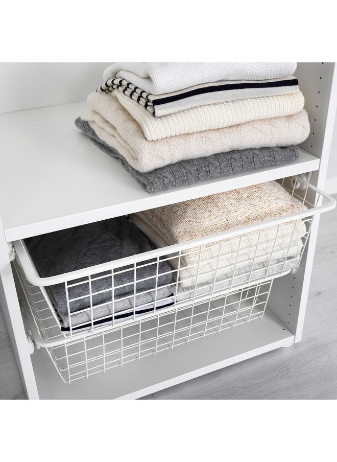 Zaboon Wire Basket With Pull-Out Rail, White, 60X55 Cm  - Image 2