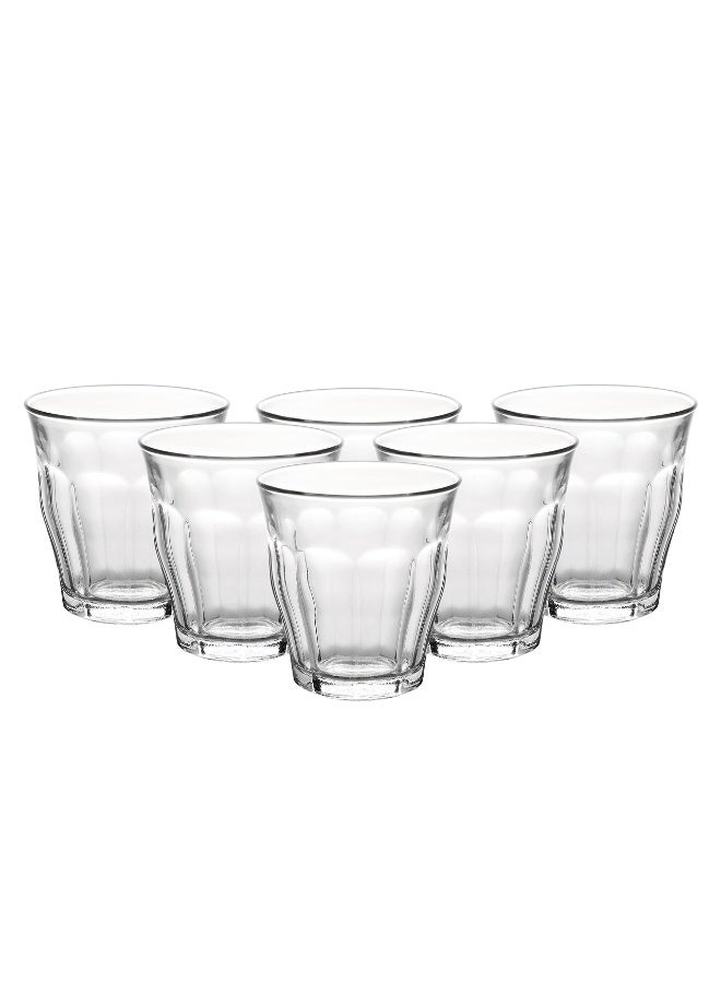 دوراليكس كوب زجاجي شفاف من Duralex Le Picardie® سعة 16 سل - مجموعة من 6 قطع - Image 4