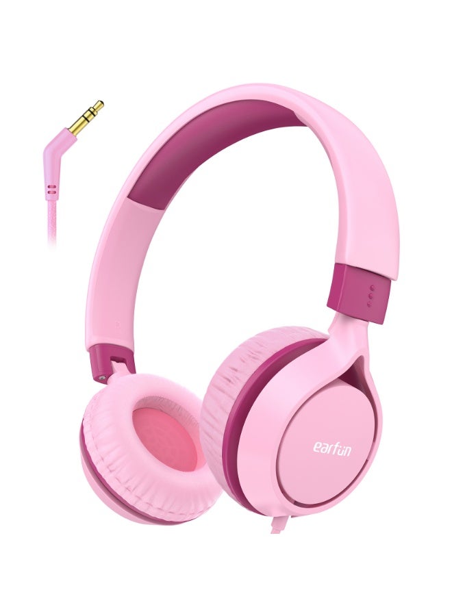 إيرفن سماعات EarFun S1 للأطفال، سماعات سلكية قابلة للطي، محدد مستوى صوت 85 ديسيبل، صوت ستيريو، عصابة رأس قابلة للتعديل، تصميم خفيف ومحمول فوق الأذن، مناسبة للمدرسة والسفر والأولاد والبنات والكمبيوتر – لون أسود. - Image 1