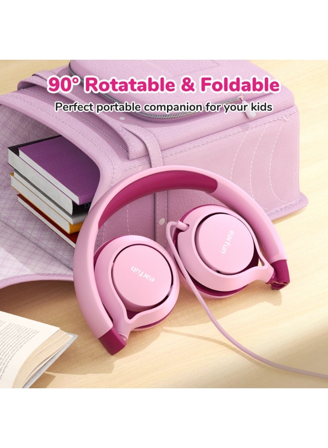 إيرفن سماعات EarFun S1 للأطفال، سماعات سلكية قابلة للطي، محدد مستوى صوت 85 ديسيبل، صوت ستيريو، عصابة رأس قابلة للتعديل، تصميم خفيف ومحمول فوق الأذن، مناسبة للمدرسة والسفر والأولاد والبنات والكمبيوتر – لون أسود. - Image 5