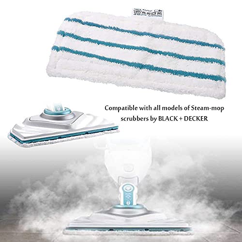 Hovico 5 Pack Washable Microfiber Steam-Mop Cleaning Pads Compatible with All Black+Decker Steam Mops, SM1600, SM1610, SM1620, SM1630, SMH1621, HSMC1300FX, HSMC1321, HSMC1361SG - Image 5