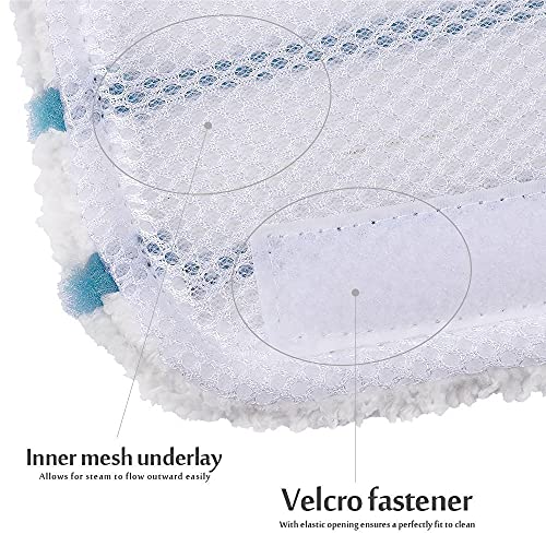 Hovico 5 Pack Washable Microfiber Steam-Mop Cleaning Pads Compatible with All Black+Decker Steam Mops, SM1600, SM1610, SM1620, SM1630, SMH1621, HSMC1300FX, HSMC1321, HSMC1361SG - Image 4