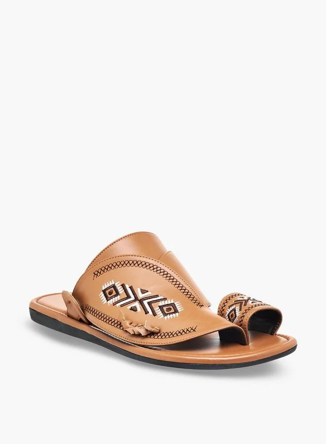Al Waha Men Embroidered Arabic Sandals