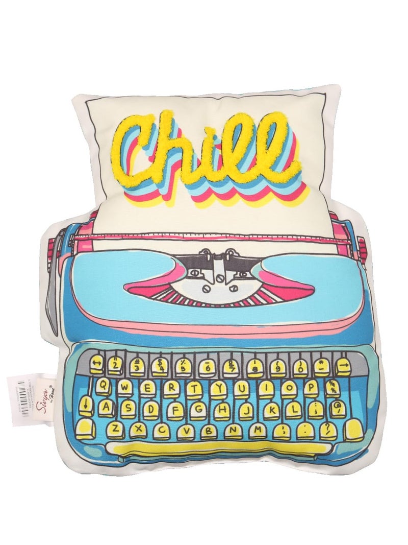 Sivya by Home Micro Filled Shape Cute Cushion for Kids (Typewriter) - Image 2