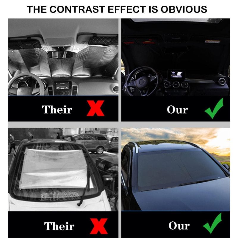 Windshield Sunshade: Vehicle-Specific Precision Fit For Suzuki Swift 2017-2023 - Uv Protection & Heat Shield Foldable Privacy Car Shade For Parked Car Privacy - Image 4
