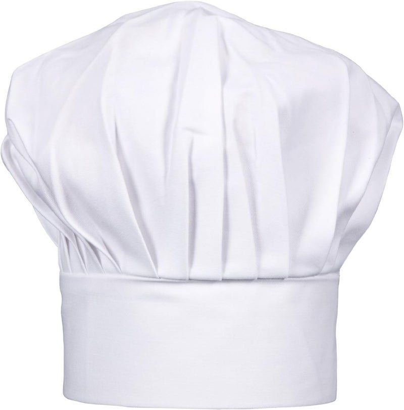 CHEFSKIN Children White Chef Hat Fully Adjustable Soft Fabric - Image 1