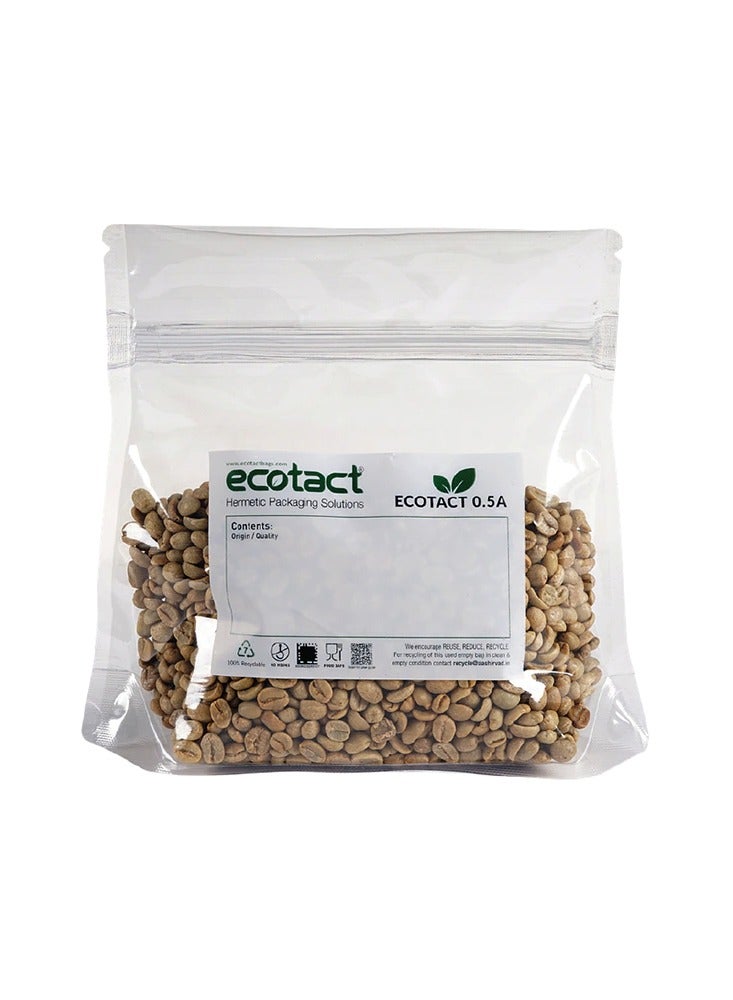Ecotact 0.5A Multilayered Hermetic Sampler Bag With Zipper Closure, For Sampling of Green Coffee Beans 500 g, Pack of 50 pcs  - Image 1