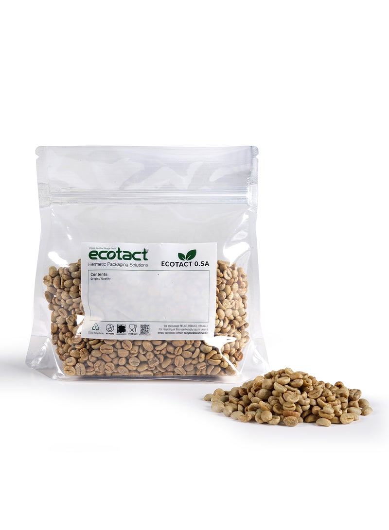 Ecotact 0.5A Multilayered Hermetic Sampler Bag With Zipper Closure, For Sampling of Green Coffee Beans 500 g, Pack of 50 pcs  - Image 4