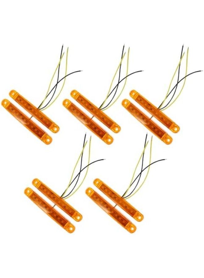 فاليكلود 10 قطعة لمبة إشارة الفرامل الخلفية LED عالية الوضوح للشاحنات والمقطورات - Image 1