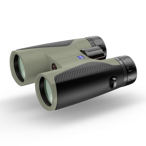 Zeiss مناظير ZEISS Terra ED 10x42 مقاومة للماء، وتركيز سريع مع زجاج مطلي لوضوح مثالي في جميع ظروف الطقس لمشاهدة الطيور، والصيد، والسياحة، أسود-أخضر (أسود-أخضر) - Image 3