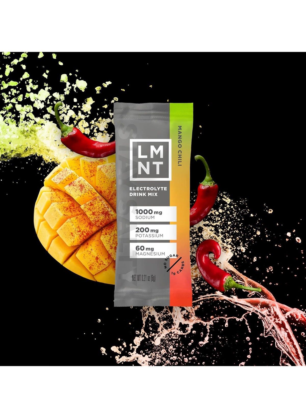 LMNT Mango Chili Electrolyte Drink Mix Sachets 30Pcs