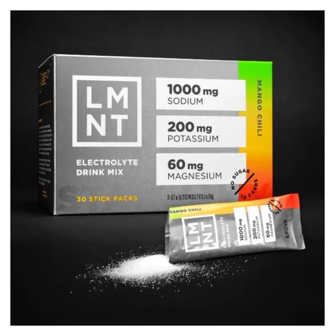 Elemental Labs LMNT Electrolyte Drink Mix, Mango Chili, 30 Stick Packs - Image 1