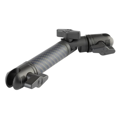 Bulletpoint Locking Adjustable Carbon Fiber Kevlar Mounting Arm with Articulating Joint Dual 20mm Socket Ends 7cmto1cm