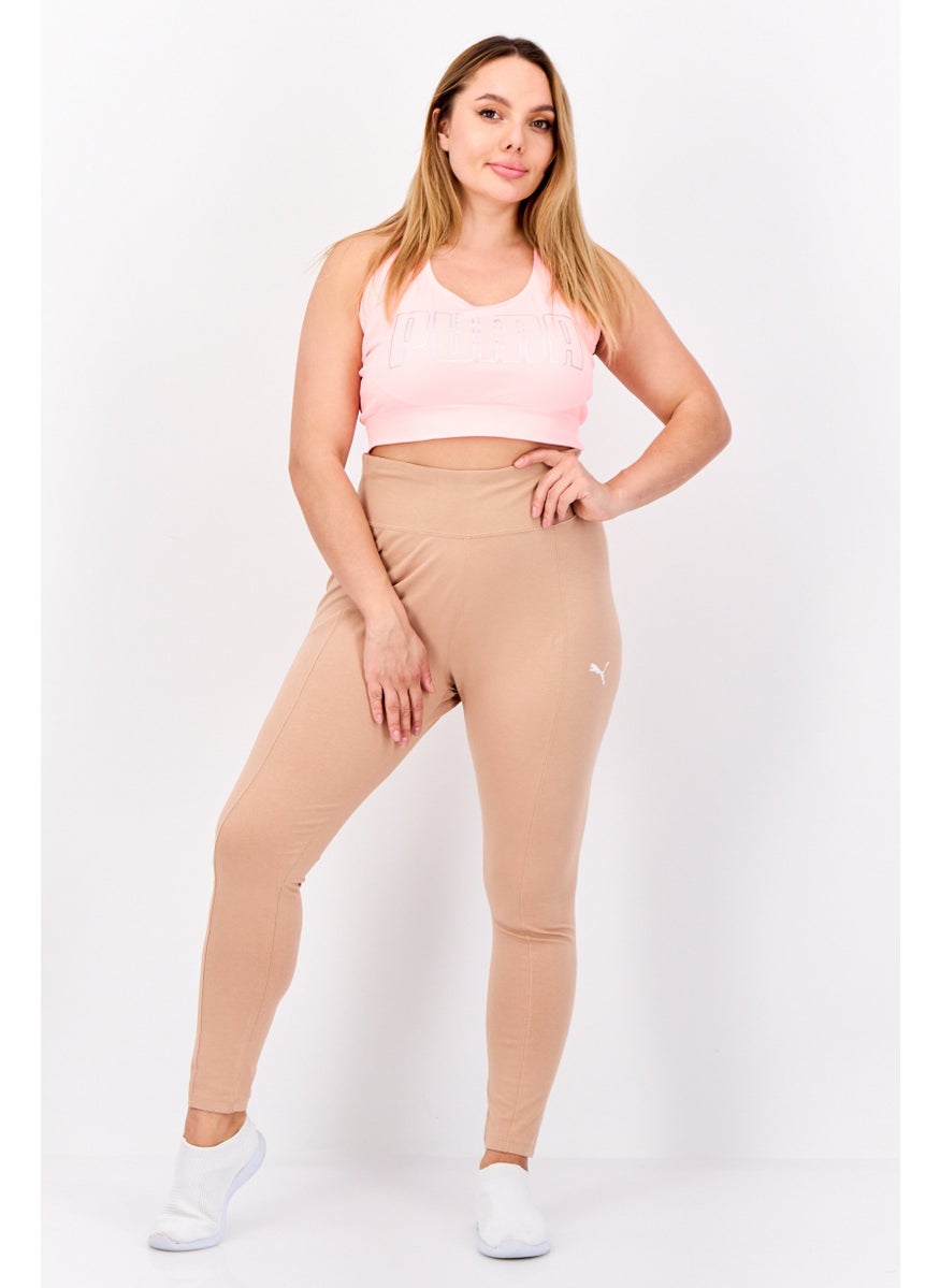 PUMA Women Sportswear Fit Training Tights, Dark Beige  - Image 3