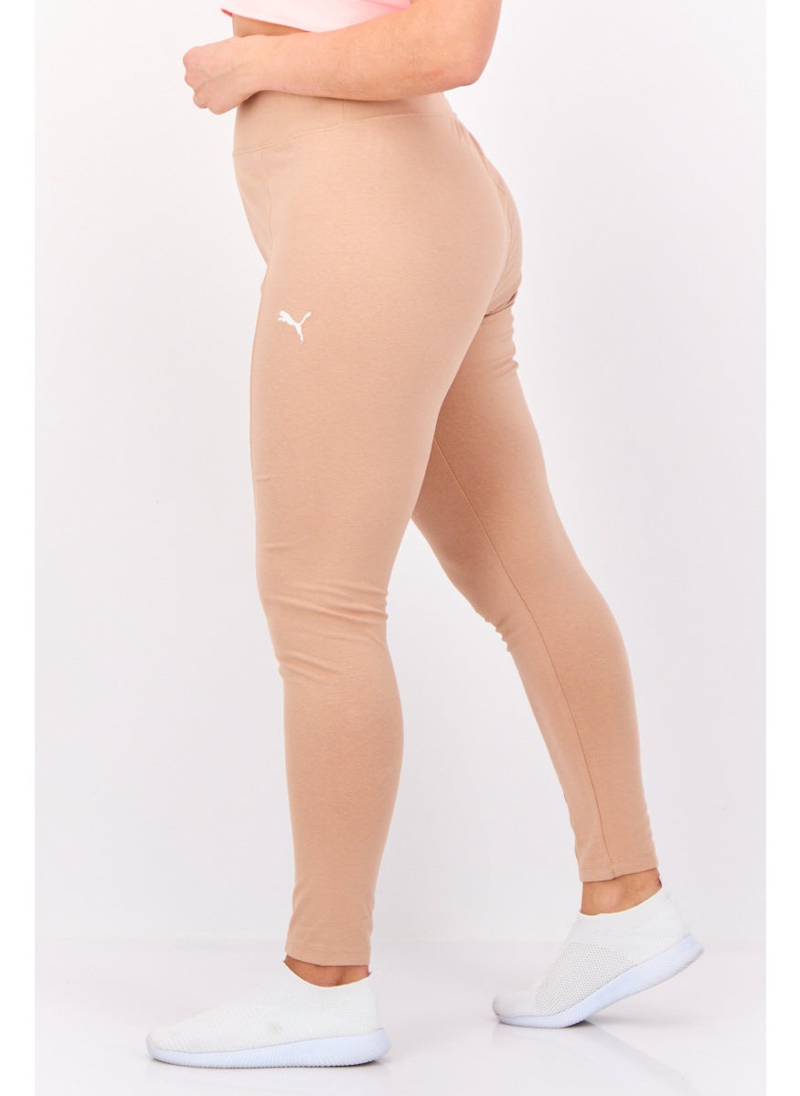 PUMA Women Sportswear Fit Training Tights, Dark Beige  - Image 2