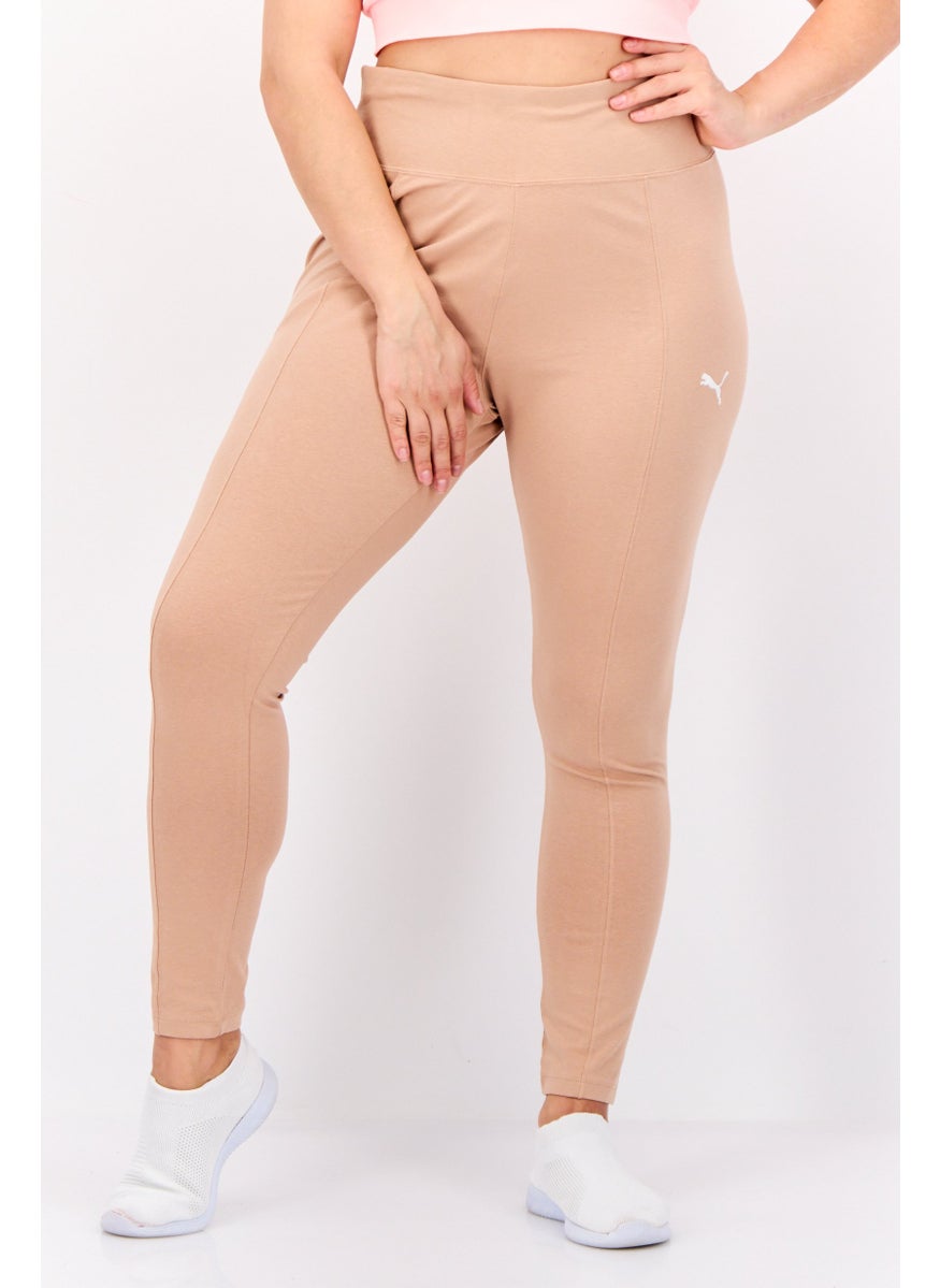 PUMA Women Sportswear Fit Training Tights, Dark Beige  - Image 1