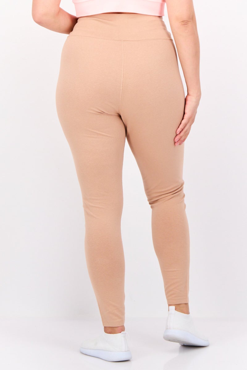 PUMA Women Sportswear Fit Training Tights, Dark Beige - Image 4