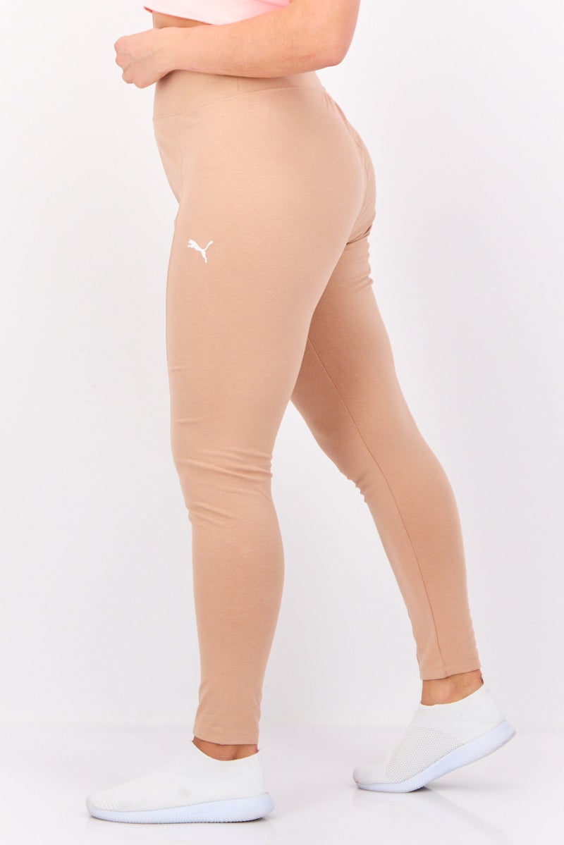 PUMA سراويل رياضية نسائية للياقة البدنية، بيج داكن - Image 2