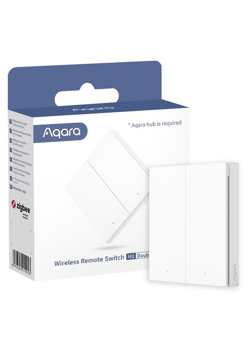 Aqara Aqara Wireless Remote Switch H1(with Neutral double rocker)  - Image 1