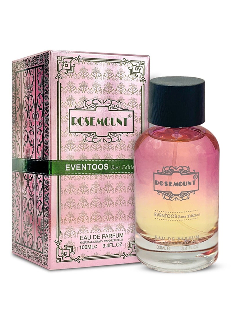 ROSEMOUNT ROSEMOUNT EVENTOOS ROSE EDITION FEMME 100ML Unleash the Timeless Essence of Rose Premium Quality Cap, Durable Glass Bottle, and Precision Application Spray Nozzle.  - Image 1
