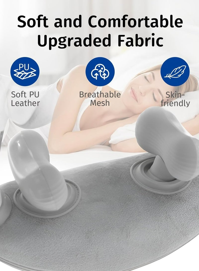 جهاز تدليك الرقبة الكهربائي المحمول - مع تسخين بالأشعة تحت الحمراء وسرعات قابلة للتعديل لتخفيف عميق للأنسجة - Image 4