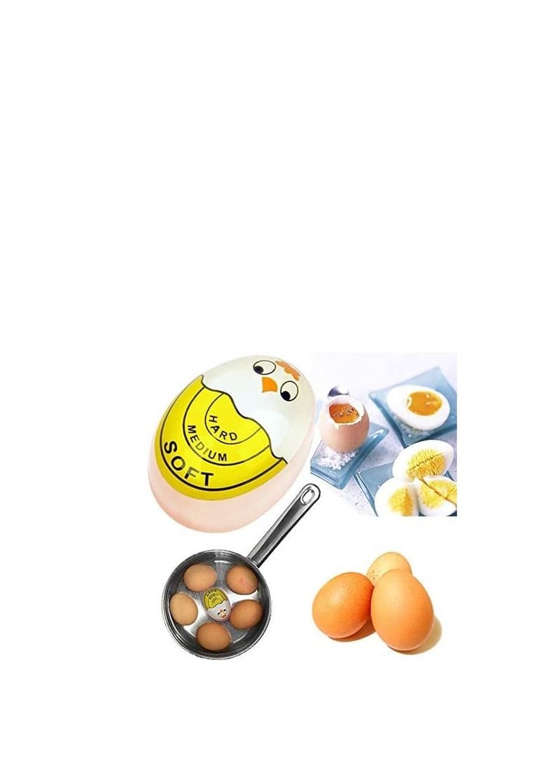 Y&D 1 Pack Egg Timer Heat Sensitive Hard Medium Soft Boiled Color Changing Reusable Perfect Egg Timers No BPA  - Image 4