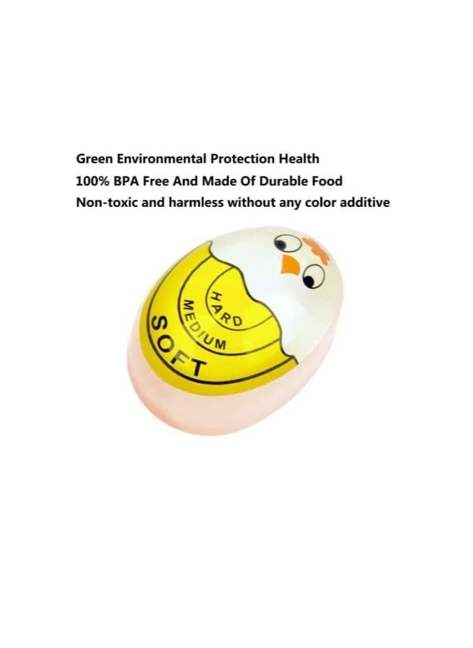 Y&D 1 Pack Egg Timer Heat Sensitive Hard Medium Soft Boiled Color Changing Reusable Perfect Egg Timers No BPA  - Image 2