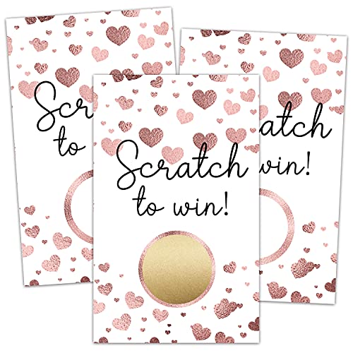 None/Brand Blank Gift Certificate Scratch Off Cards Scratch to Win Cards for Wedding Bridal Baby Shower Favors Games Birthday Small Business Coupon Cards - Image 2