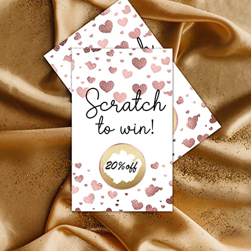 None/Brand Blank Gift Certificate Scratch Off Cards Scratch to Win Cards for Wedding Bridal Baby Shower Favors Games Birthday Small Business Coupon Cards - Image 5