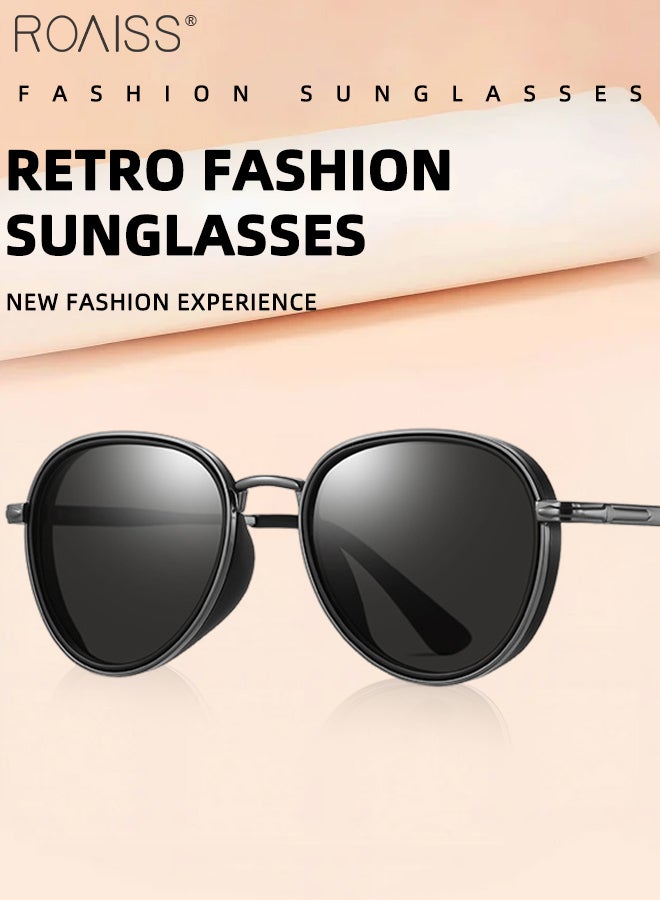 رويس نظارات شمسية مستقطبة للرجال، نظارات شمسية للحماية من الأشعة فوق البنفسجية 400 بإطار من الفولاذ المقاوم للصدأ، نظارات شمسية عصرية مضادة للتوهج للرجال أثناء القيادة والصيد والسفر، مقاس 52 مم - Image 5