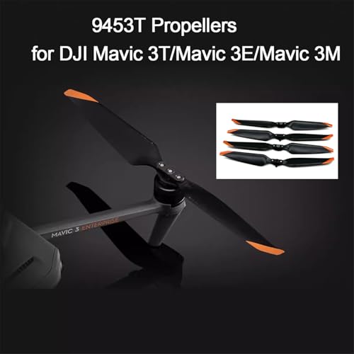 Wtohoby 4pcs Propellers for DJI Mavic 3 Enterprise Series Drone 2 Pairs 9453T Propeller Quick Release LowNoise Blades Props for DJI Mavic 3T Mavic 3E Mavic 3M Aircraft Quadcopter Accessories - Image 5