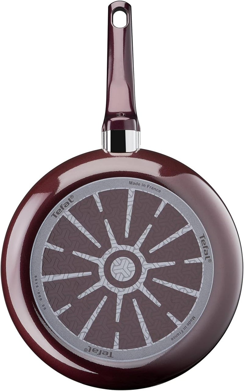 T-fal TEFAL Frying Pan | G6 Resist Intense 32 cm Non-Stick Frypan With Thermo Spot | Burgundy | 2 Years Warranty | D5220883 - Image 5