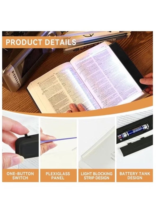 LED القراءة ضوء الليل ، مصباح طاولة جانب السرير القابل للتخفيف لغرفة النوم ، مصباح مكتب العناية بالعين الأسود للأطفال الكبار دراسة النوم ديكور المنزل - Image 5