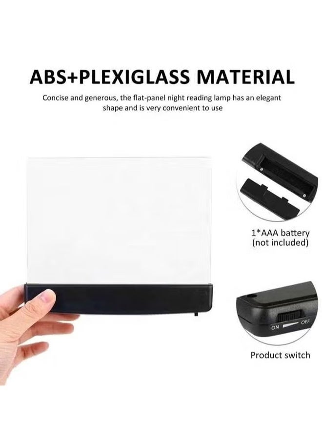 LED القراءة ضوء الليل ، مصباح طاولة جانب السرير القابل للتخفيف لغرفة النوم ، مصباح مكتب العناية بالعين الأسود للأطفال الكبار دراسة النوم ديكور المنزل - Image 4
