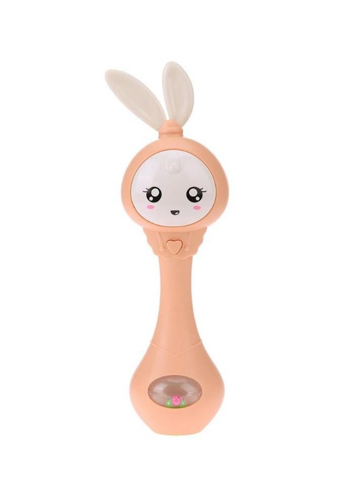 sobebear Baby Rattles Teething Toys with Music and Lights - Soft Silicone Newborn Teether for Babies 0-12 Months - Image 1