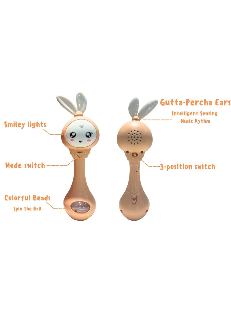 sobebear Baby Rattles Teething Toys with Music and Lights - Soft Silicone Newborn Teether for Babies 0-12 Months - Image 4