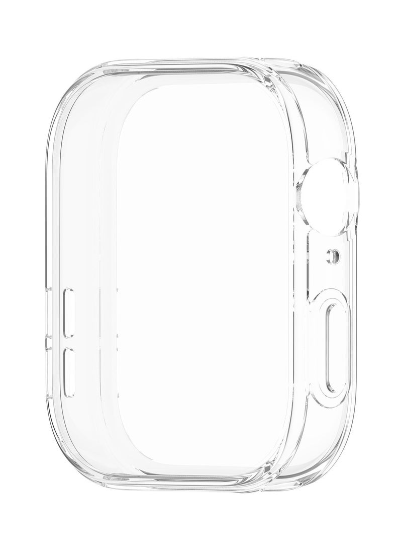 BOSART 3 PCS Case for HUAWEI Watch Fit 4 Soft TPU Screen Protector Cover Black,Clear and Blue - Image 3