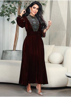 Velvet Evening Dress Robe