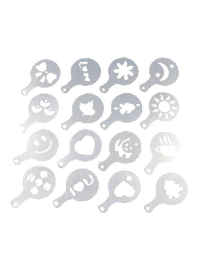 Sharpdo Coffee Drawing Mould White 13.2x8.5cm - Image 1