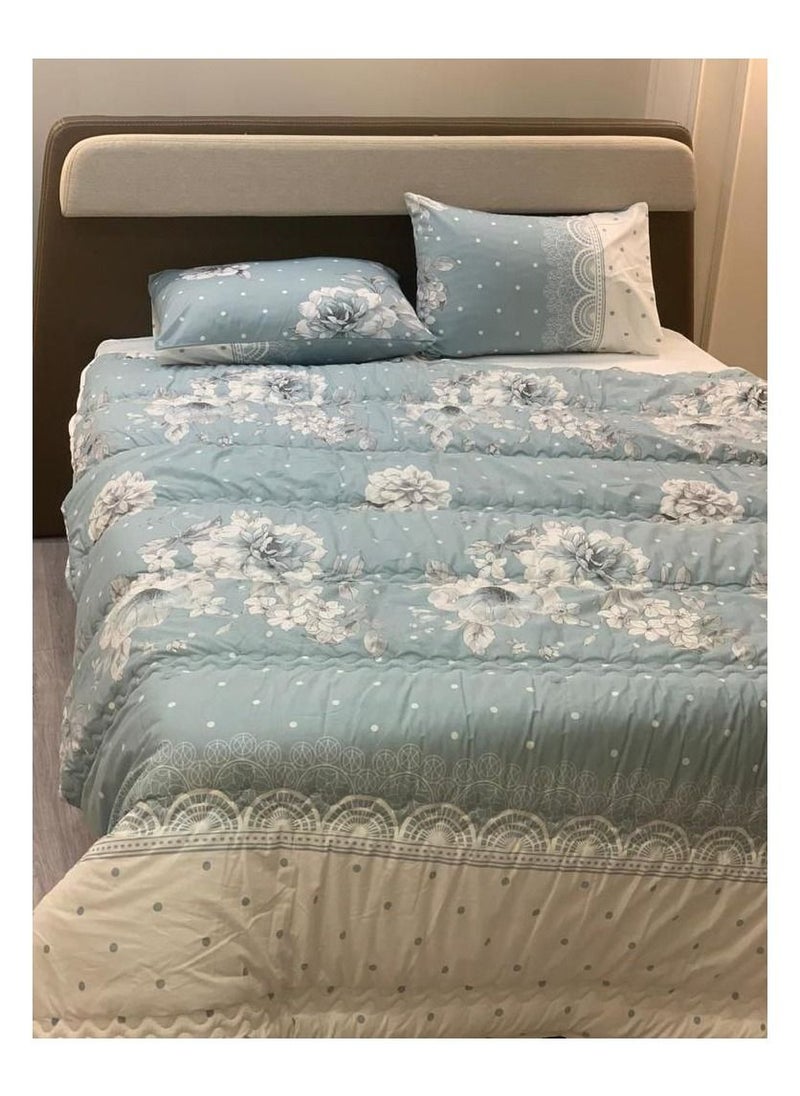 Family Bed quilt set Cotton 3 pieces size 240 x 240 cm model 150 from Family Bed  - Image 1