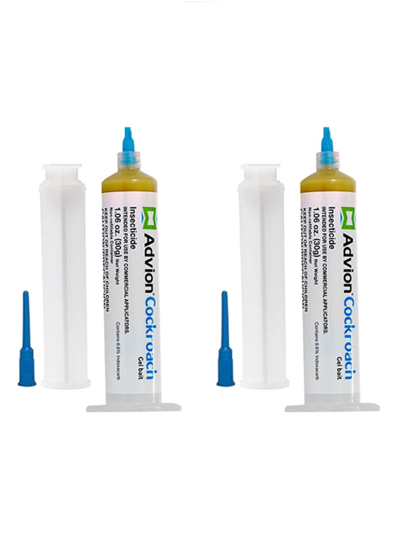 syngenta Advion Cockroach Gel Bait 2 X 30g Insect Killer Pest, Indoor and Outdoor Use  - Image 1
